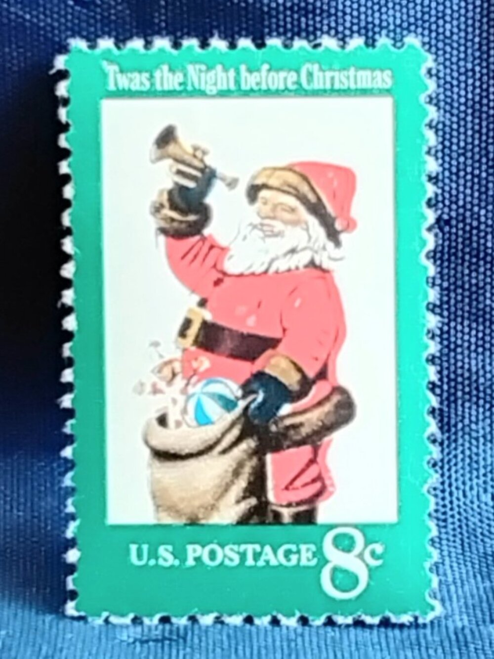 Uncirculated USA 1972 'Twas the Night Before Christmas' 8 Cent Stamp!!